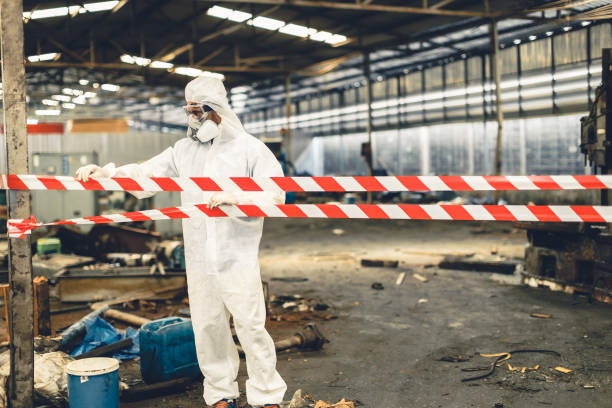 Professional Unattended Death Cleanup technician working in Merrill, WI